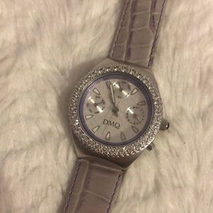 Purple Diamonique Rhinestone Watch